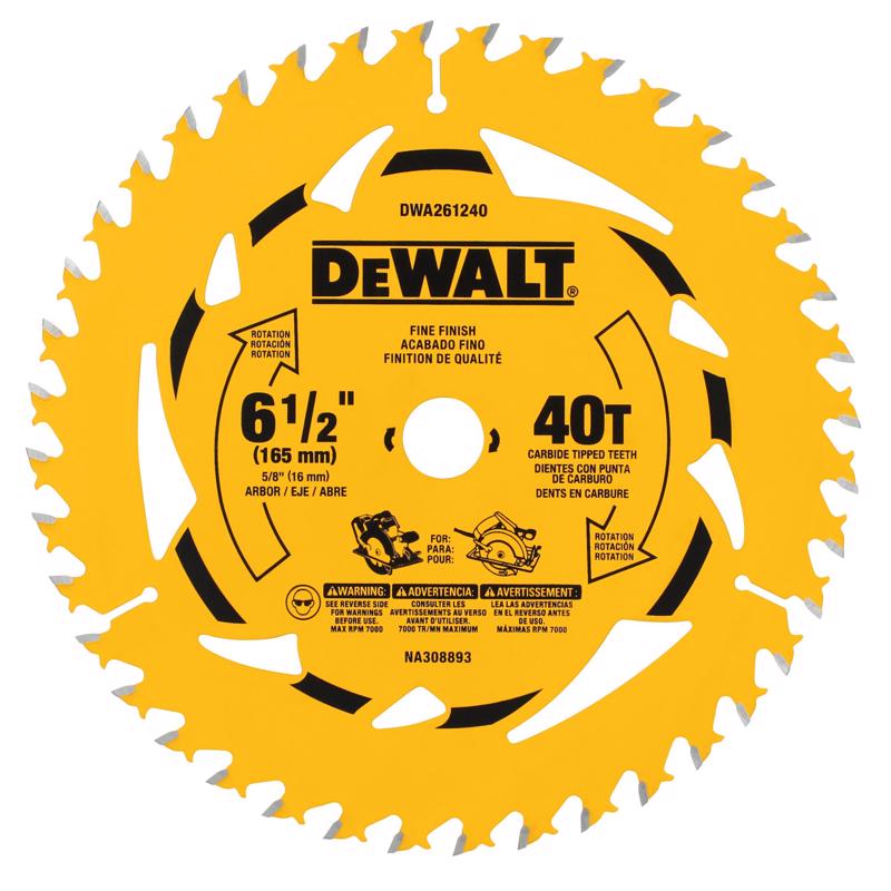 SAW BLADE 6-1/2"X40T