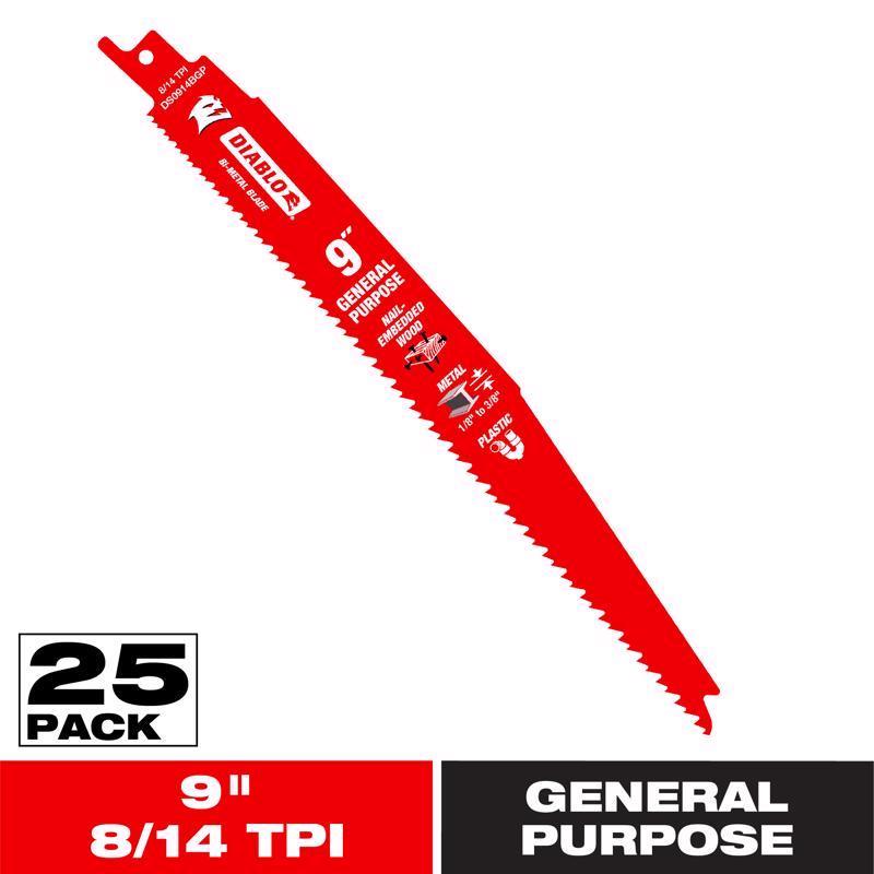 RECIP SW BLD 8/14TPI 9"