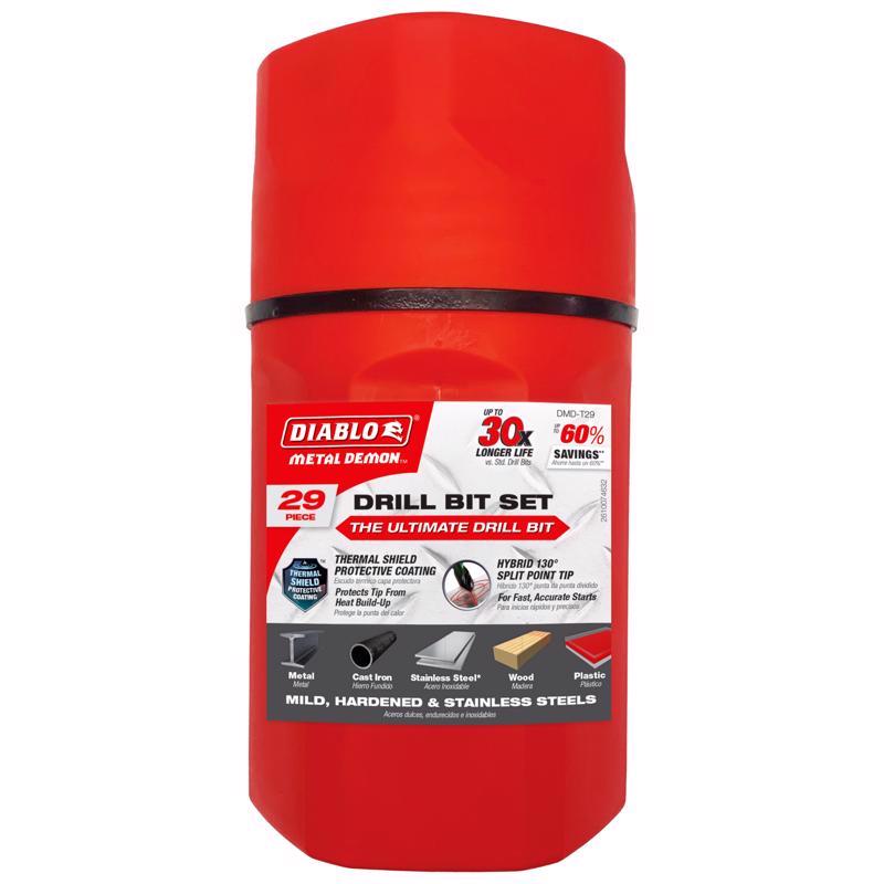 DRLL BT SET MTL DMN 29PC