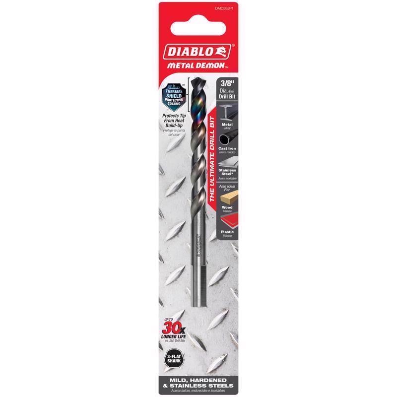 DRLL BIT 3-FLAT 3/8" 1PC