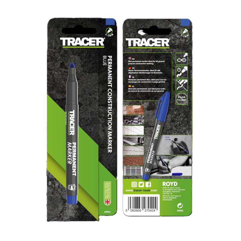 PRMNNT MRKR PLST BLU 6"