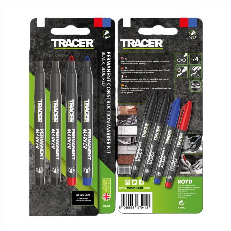 PRMNT MRKR BLK/BLU/RD 6"