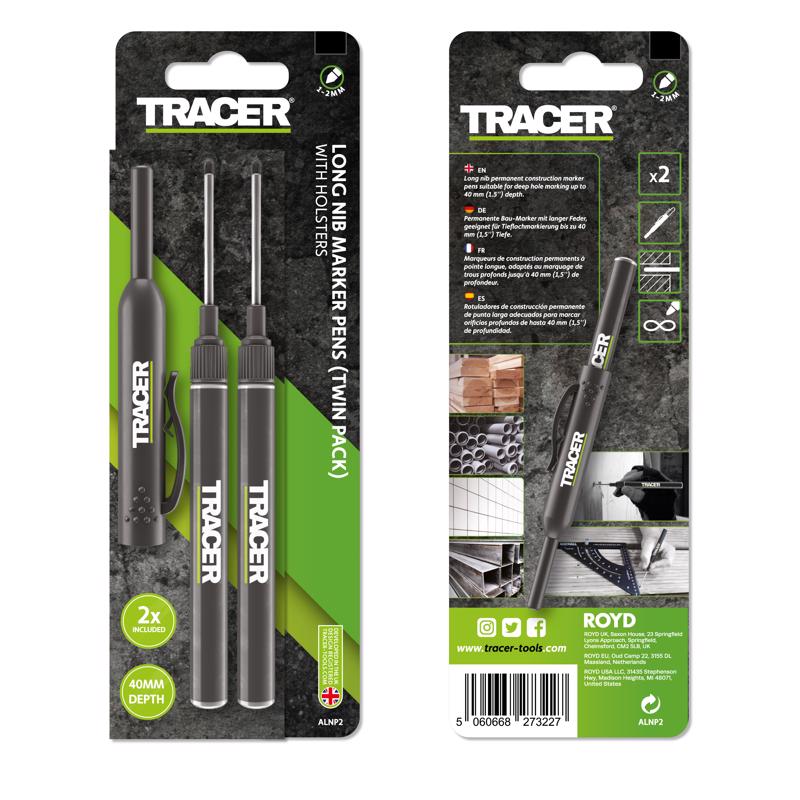 DEEP HOLE MRKR BLK 2PK