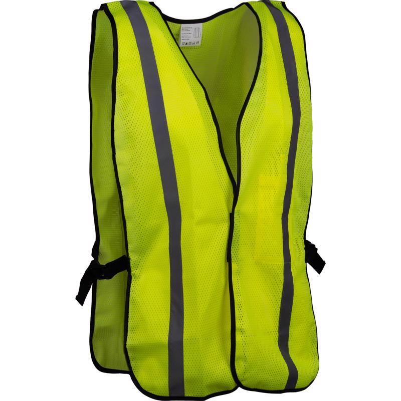 SFTY VEST PLYSTR MSH YLW