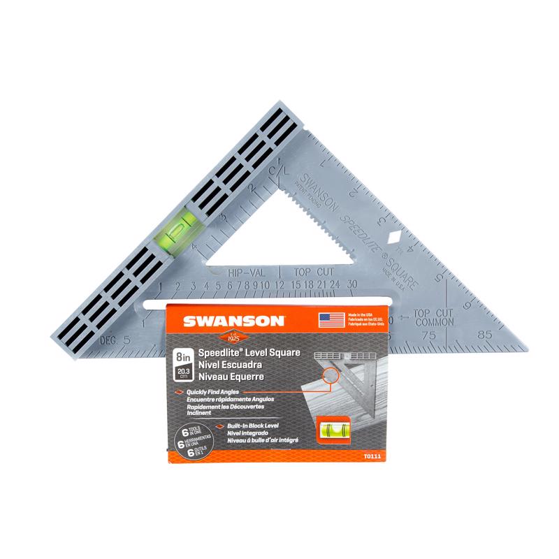 SQUARE SPEED LEVL8" GRAY