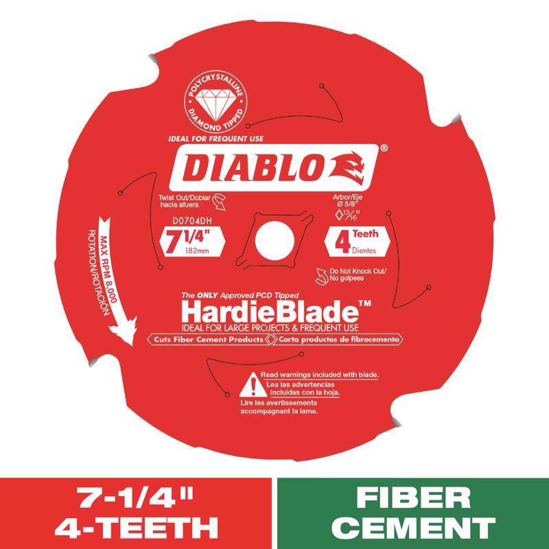 DIAB HRDIE BLD 7-1/4"X4T