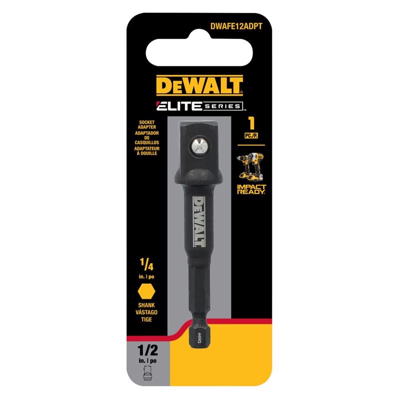 SKT ADPT 1/4"HX X 1/2"DR