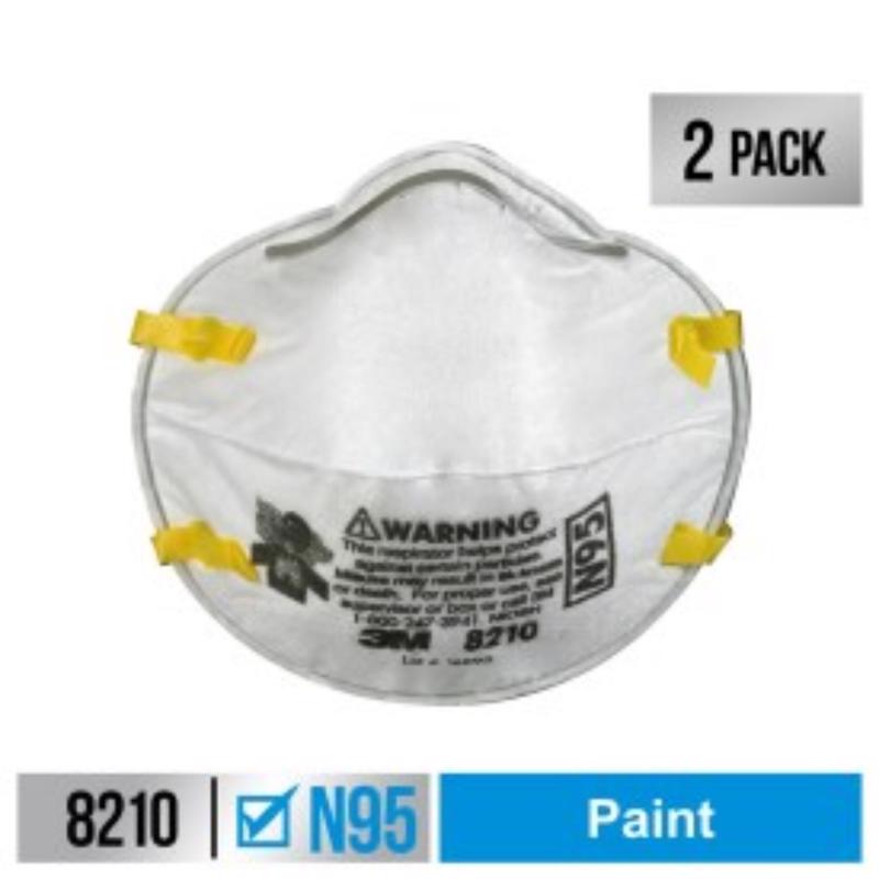 PAINT PREP RESP N95 2PK