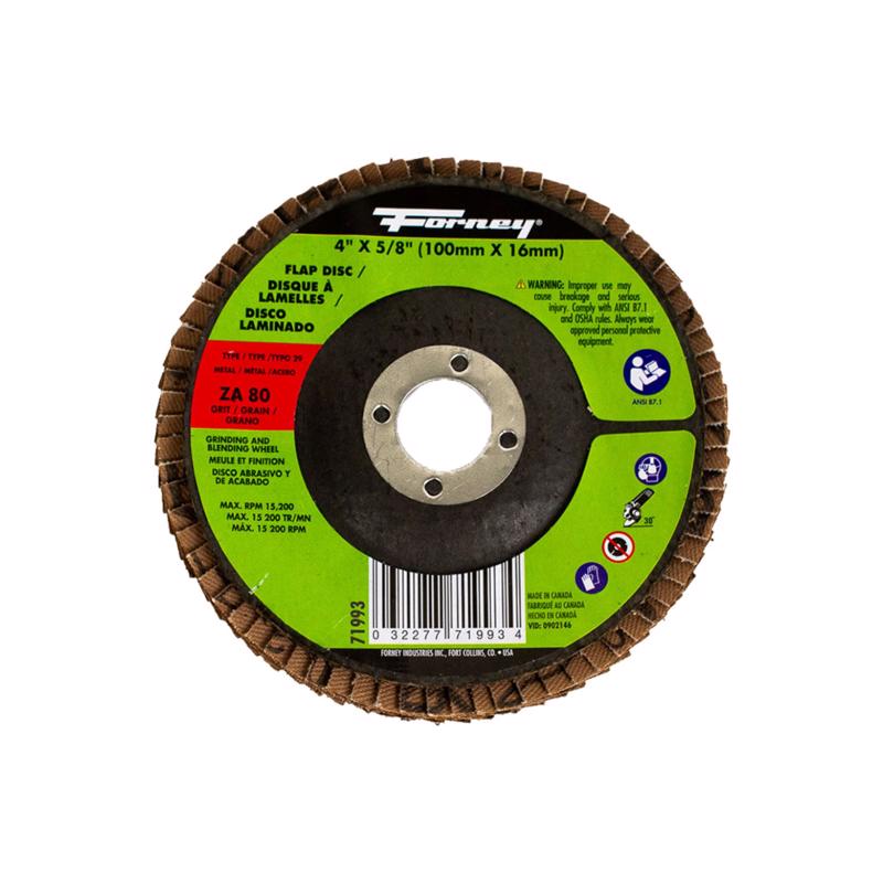 FLAP DISC 4X5/8 80 GRIT