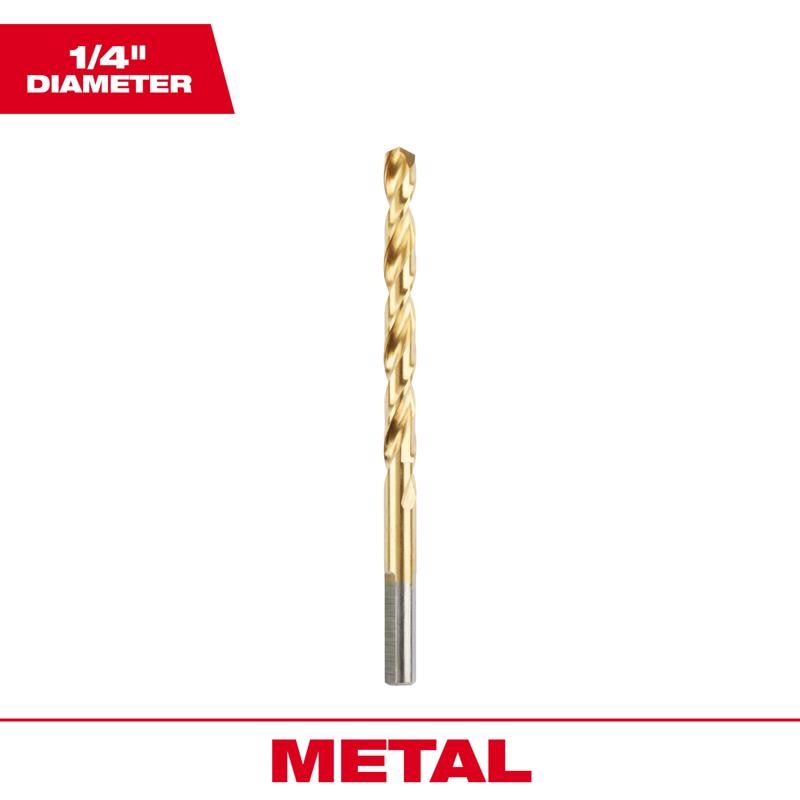 TITANIUM DRILL BIT 1/4"