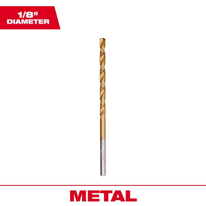 TITANIUM DRILL BIT 1/8"