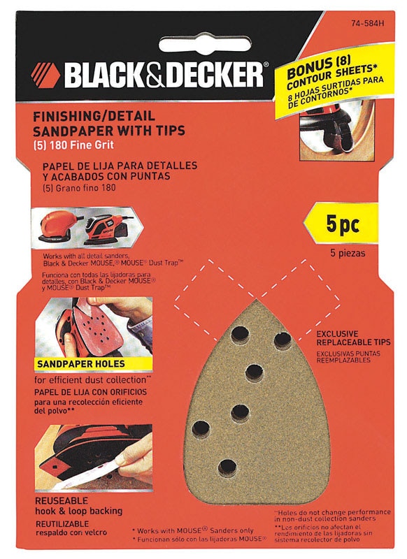 SANDPAPER FINE MOUSE5PK