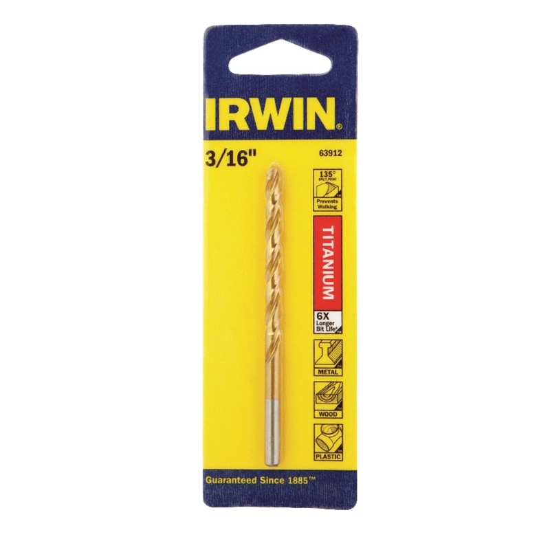 BIT DRILL 3/16"TIN 135PT