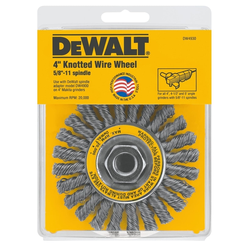 DW WIRE WHEEL KNTD 4"