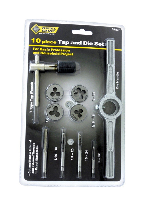 TAP & DIE SET (SAE) 10PC