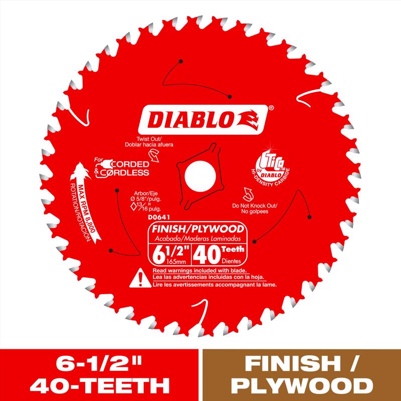 BLADE FINISH 6-1/2"X40T