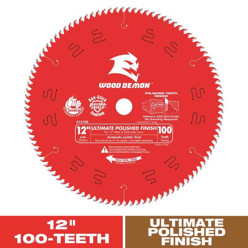 SAW BLADE FINE 12" 100T