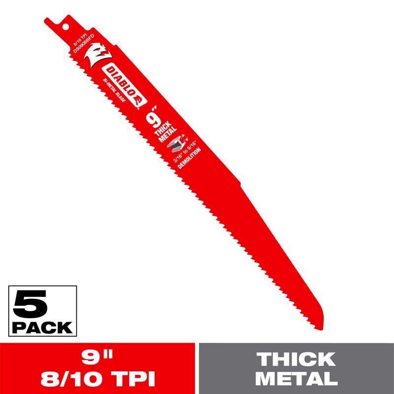 DIAB RECIP 9" 8/10T 5PK