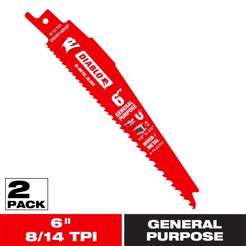 RECIP BLADE 6" 8/14T 2PK