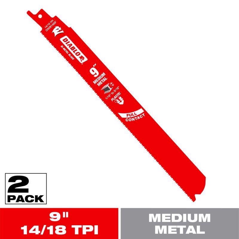 RECIP BLADE 9" 14/18T2PK