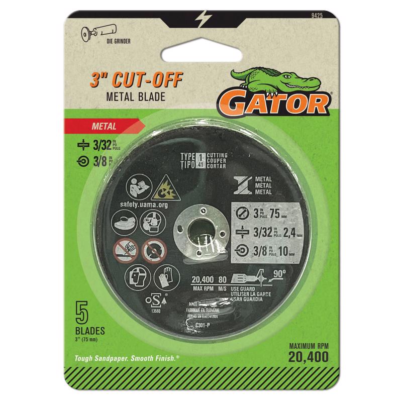 METAL CUT WHL 3X3/32X3/8