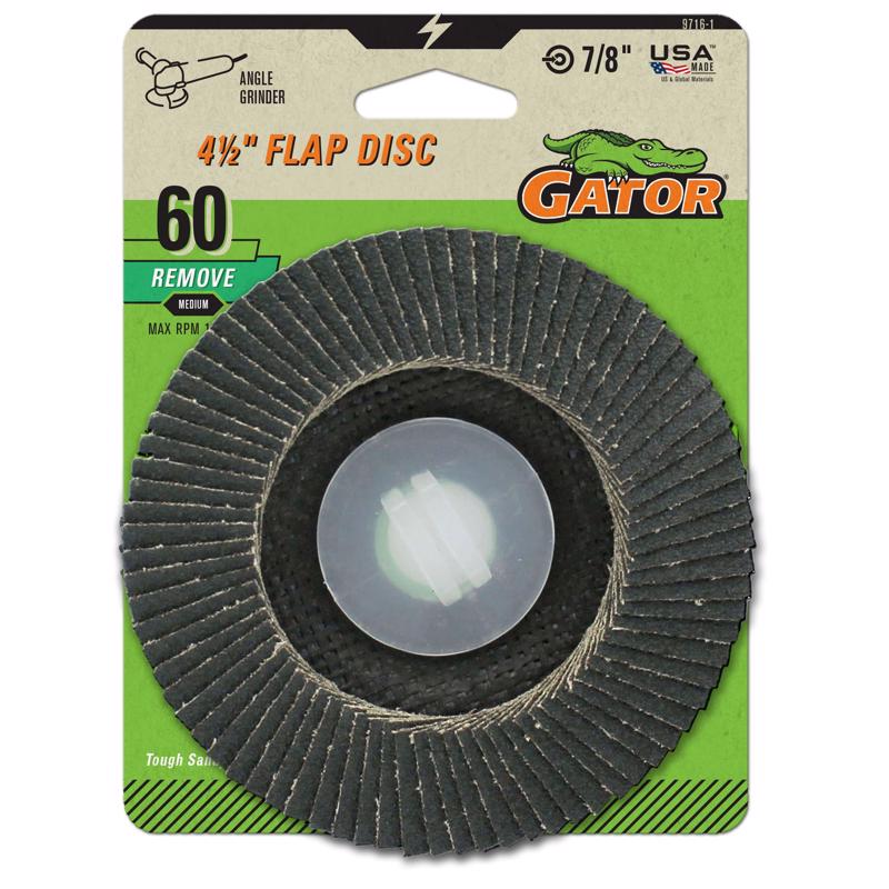 FLAP DISC4.5"X7/8"60GRIT