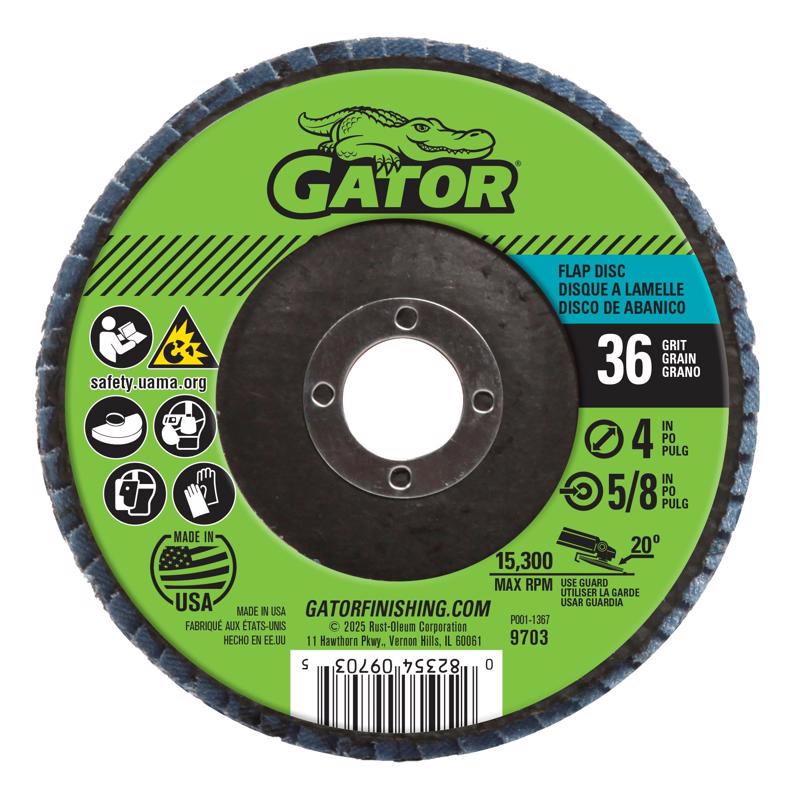 FLAP DISC 4"X5/8" 36GRIT