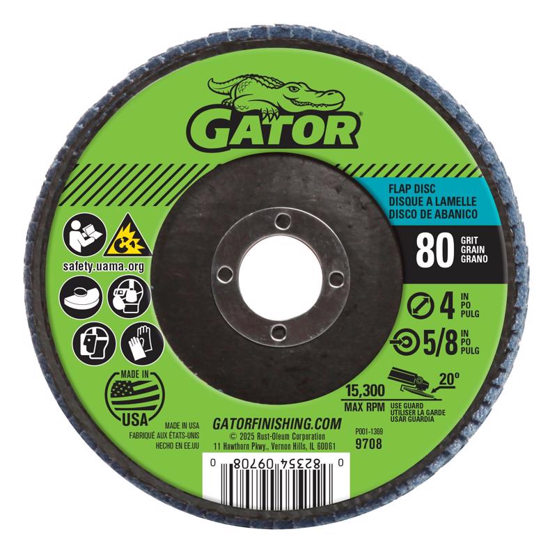 FLAP DISC 4"X5/8" 80GRIT