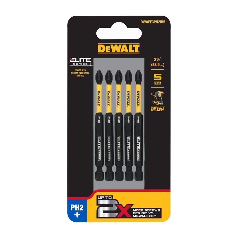 IMPACT DRV BIT#2X3.5"5PC