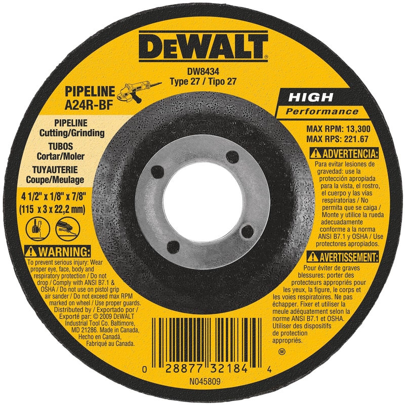PIPELINE CUTWHEEL4.5X1/8