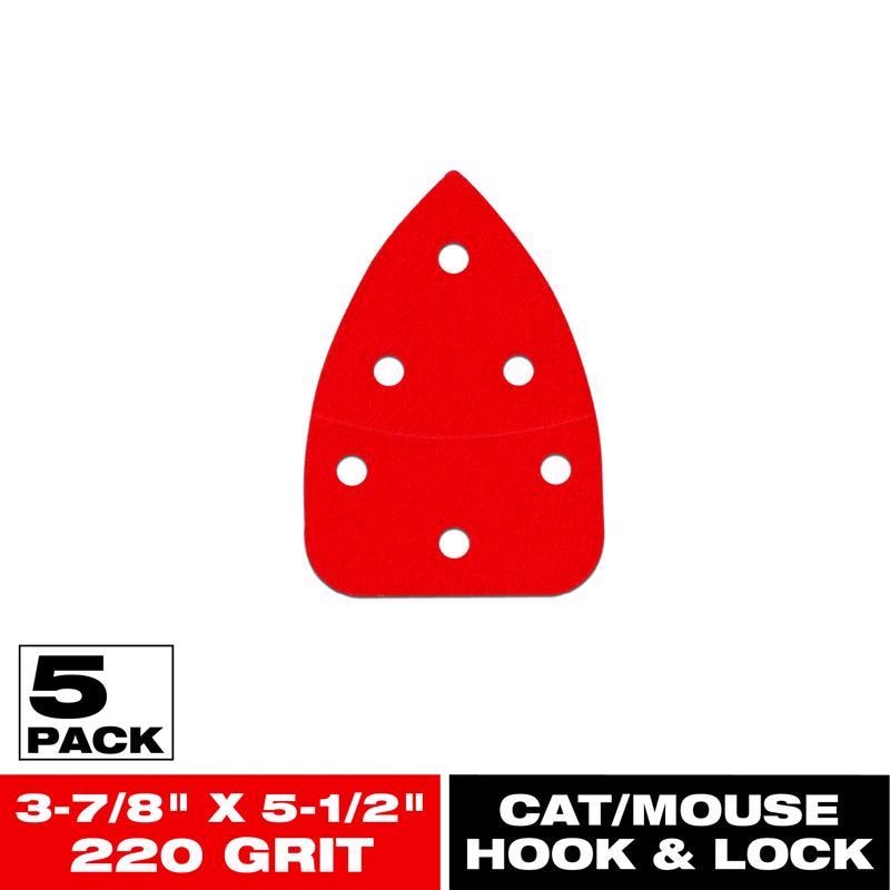 SANDPAPER MOUSE 220G 5PK