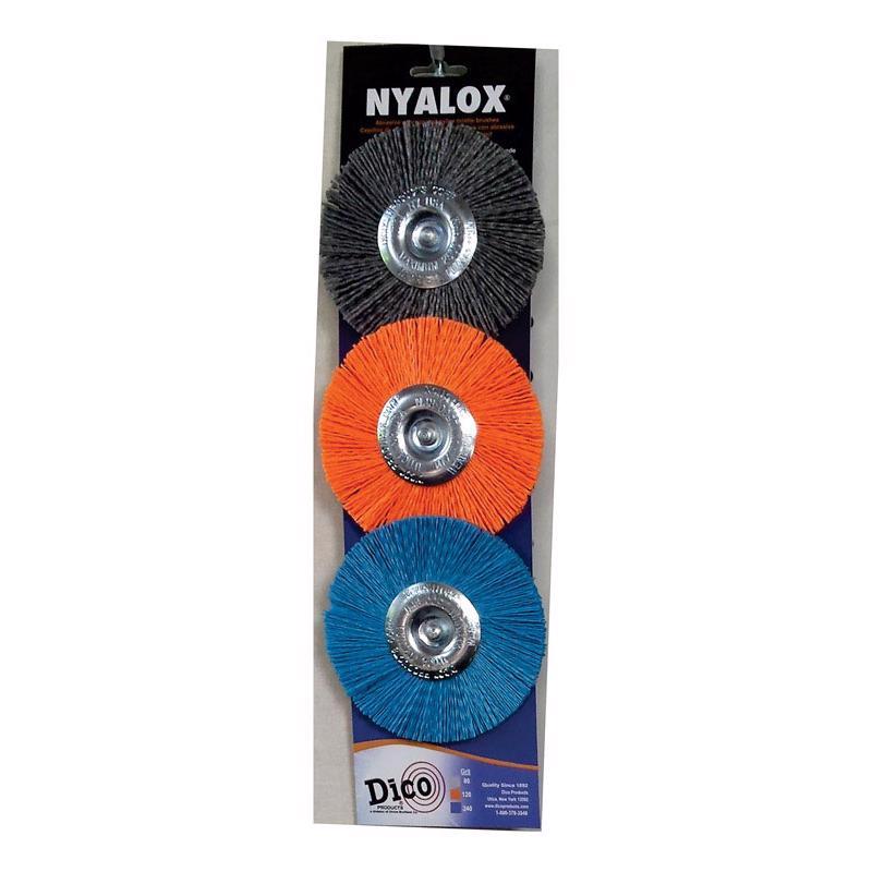 WHEEL BRUSH SET 3PK 4"