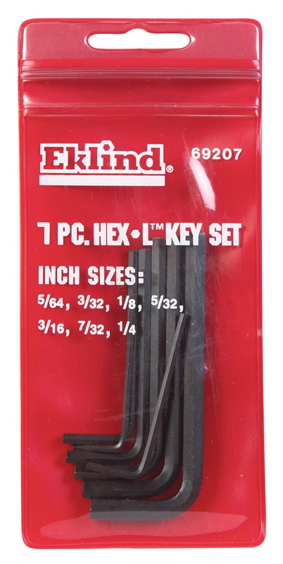 HEX KEY SET L SHORT 7PC