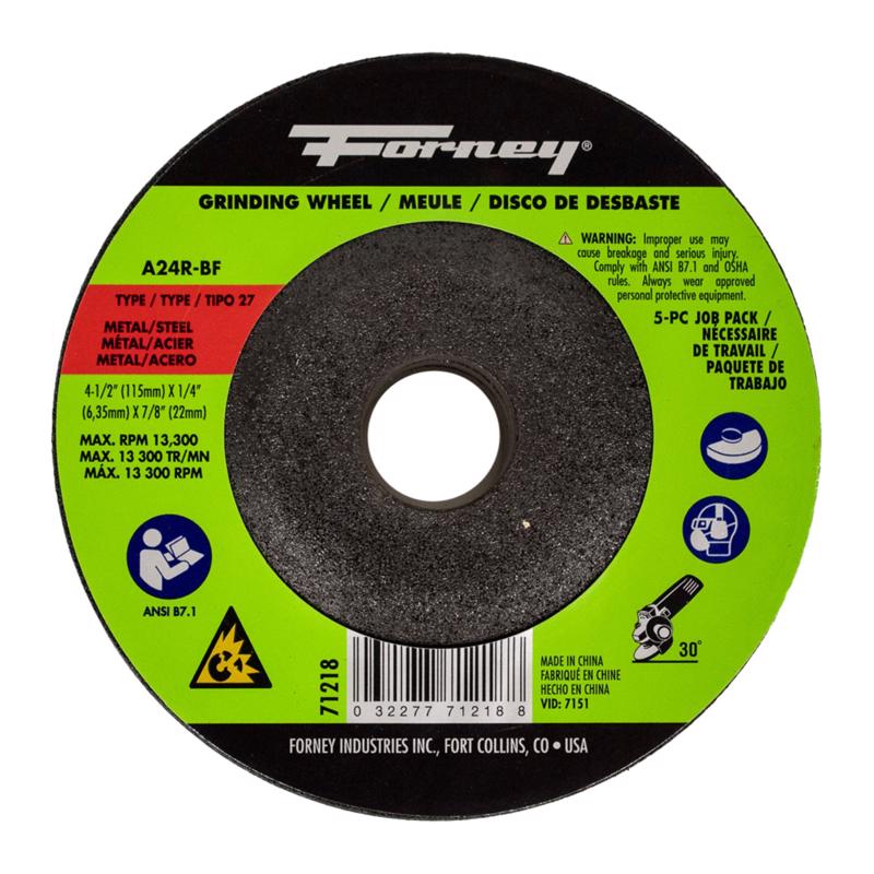 GRINDING WHEEL 1/4" 5PK