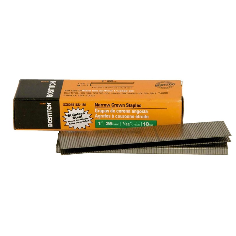 FINISH STAPLES 1" 1000PK