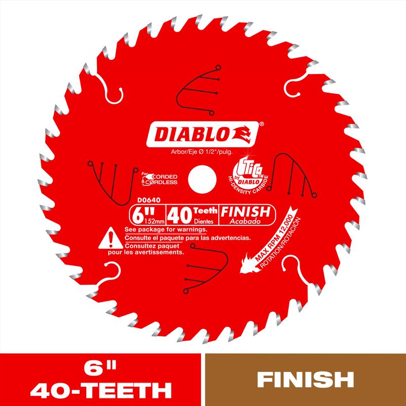 FINISH SAW BLD 6"X40T