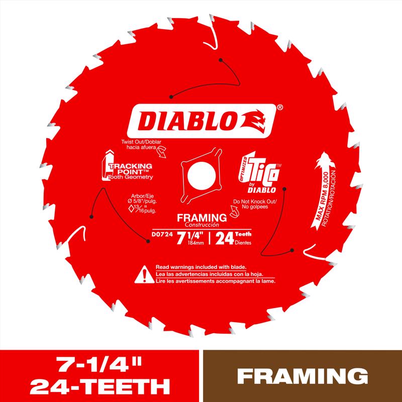 TP SAW BLD 7-1/4" X 24T