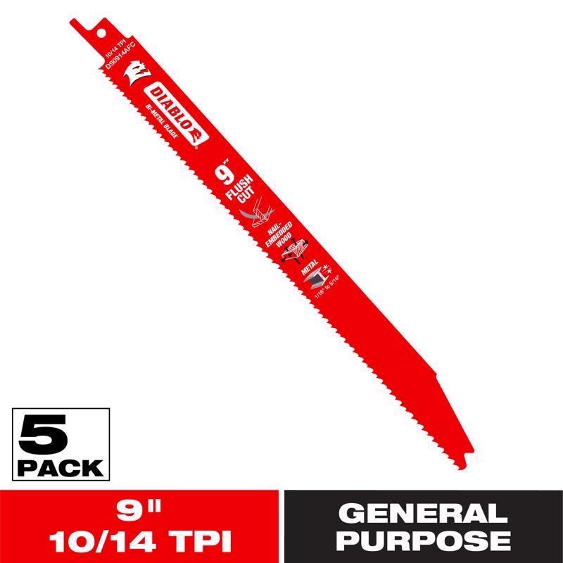 DIAB RECIP 9" 10/14T 5PK