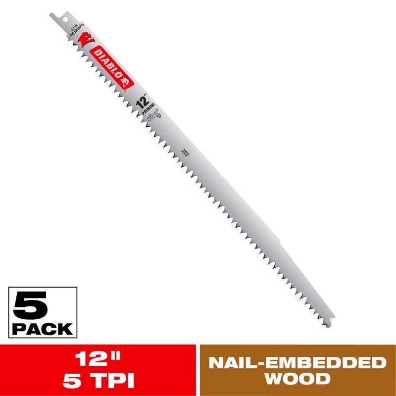 RECIP SWBLD 5TPI/12" 5PK