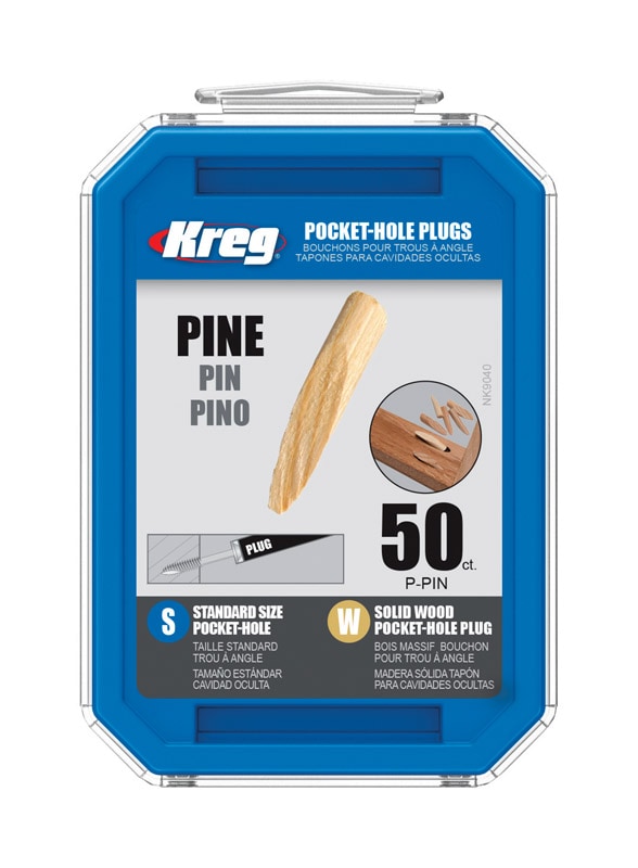 PCKT HOLE PLUG PINE 50PK