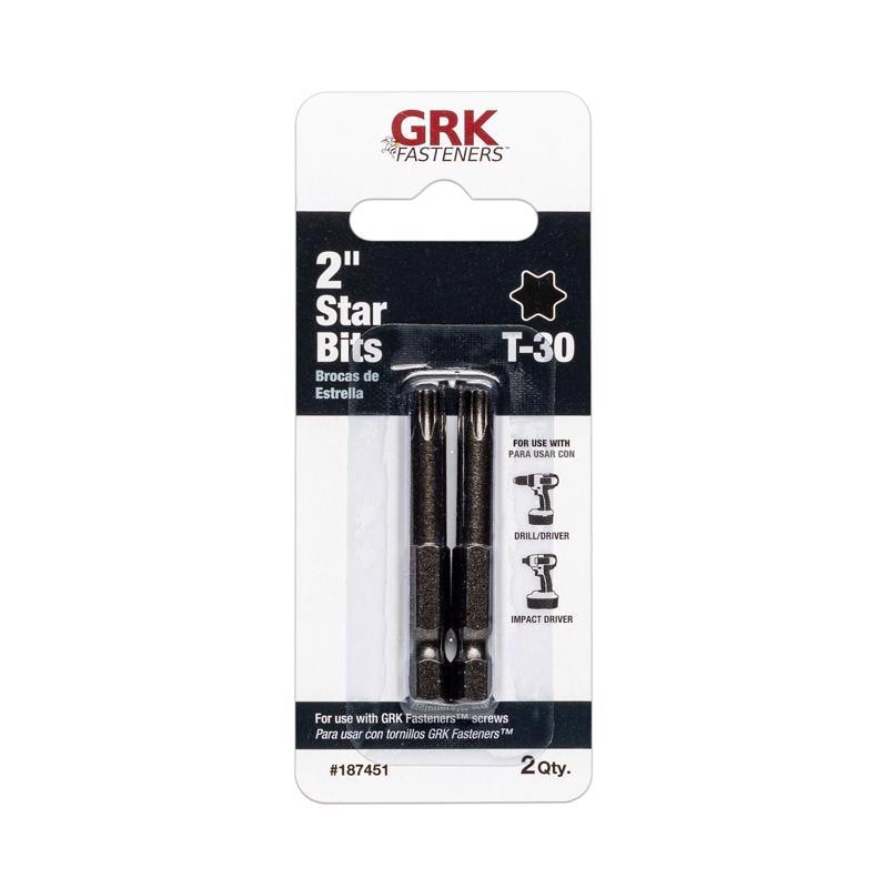 STAR BIT T30 X 2" BLK 2P