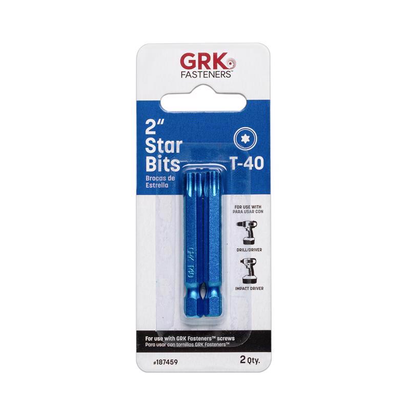 STAR BIT T40 X 2" BLU 2P
