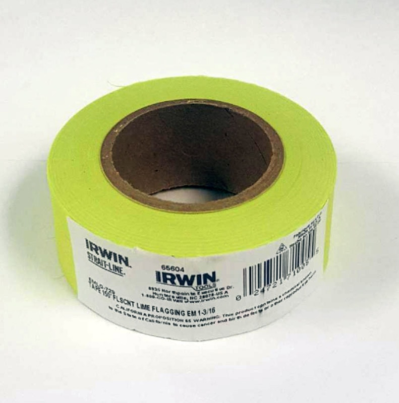 FLAGGING TAPE LIME 150'L