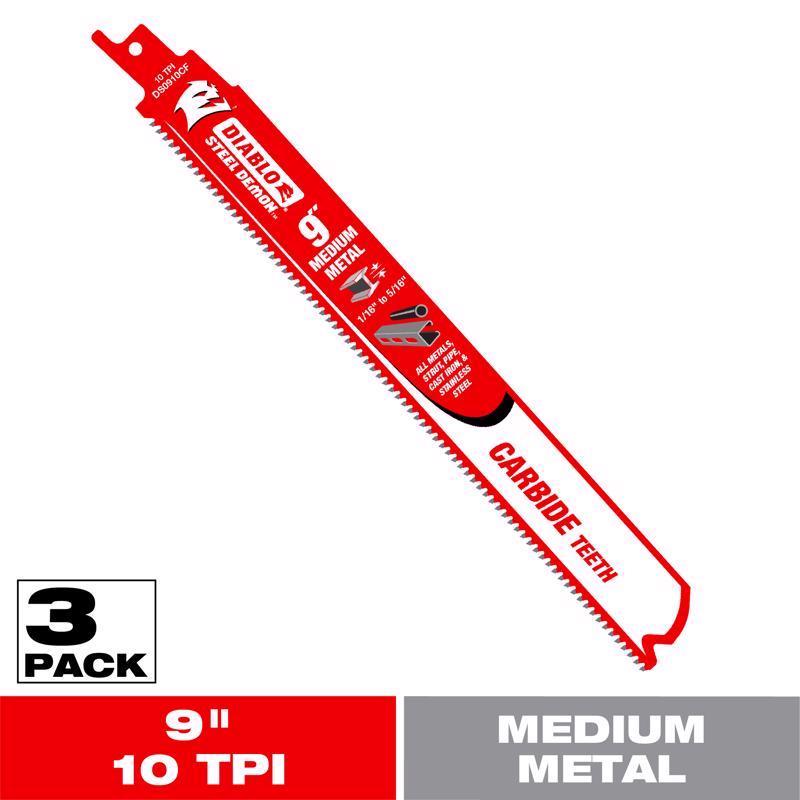 CARB MEDMTL RECIP 9" 3PK