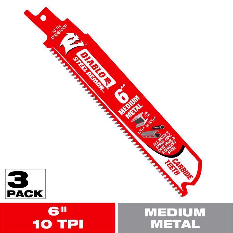 CARB MEDMTL RECIP 6" 3PK