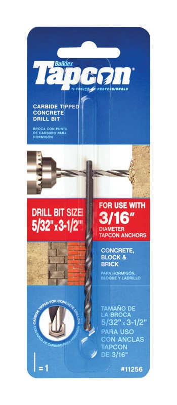 TAPCON DRLBIT 5/32X3.5"