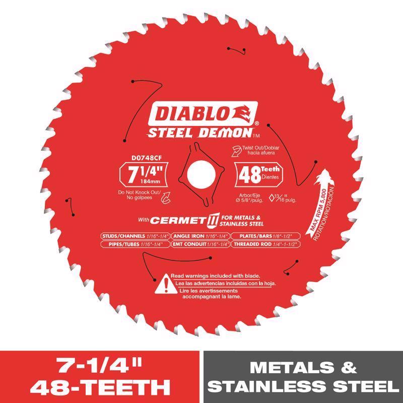 STEEL DMN MTLBD 7.25"48T