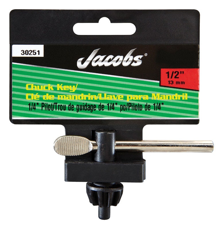 CHUCK KEY 1/2"-1/4" PLT