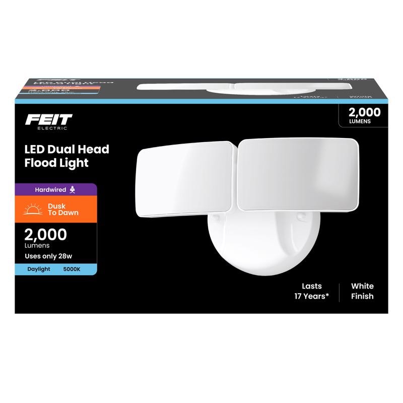 FLOODLIGHT ALUM WHT 28W