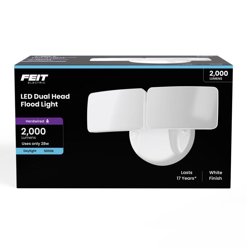 FLOODLIGHT ALUM WHT 28W